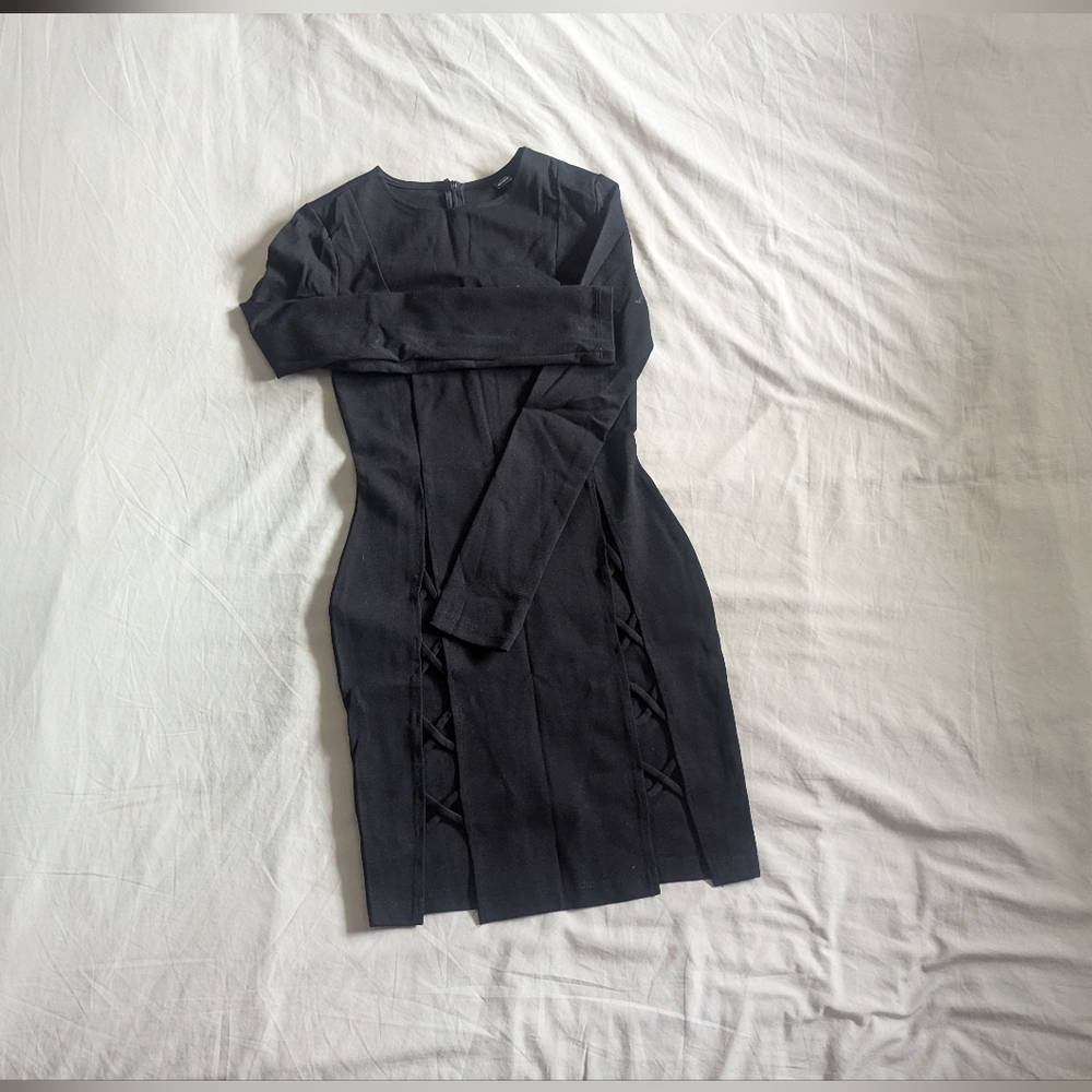 Windsor Black Dress With Cutout Front